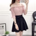 Jianlou-Women's Chiffon Shirt Summer Skirt Short Skirt Autumn and Winter Korean Style Loose Bottoming Top Quality Assurance. 