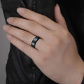 Black Color Functional Rings for Men and Women - Stylish Metal Rings for Boys, Girls, and Adults. 