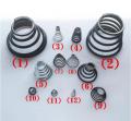 【Folio & Light】2pcs Conical Coil Spring Conical Sprial Compression Spring Double Conical Spring. 