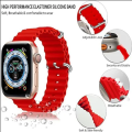 Ocean Silicone Strap / T800 T900 Ultra Watch Band For Smart Watches 42mm / 44mm / 45mm / 49mm Apple Watch Series. 