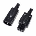C13 to C14 Heavy Duty Rewireable IEC C13 Female Inline Socket Plug 10A 250V New. 
