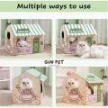 GUN PET Xmas Cat House Cat Tree Shop Scratcher Board Christmas Claw Mainan Kucing Rumah Kedai Cat Bed 猫抓板猫窝商店街. 