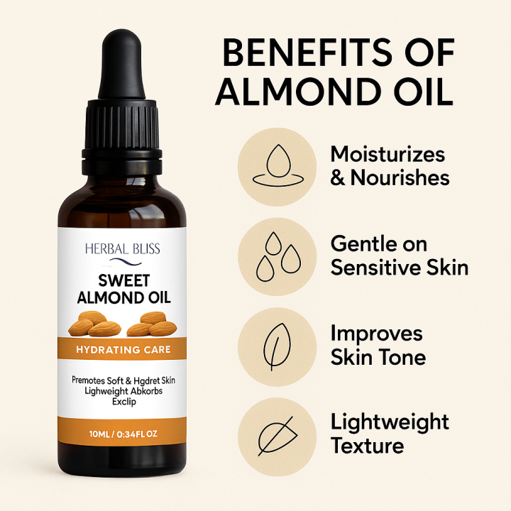 Herbal Bliss Sweet Almond Oil 10ML