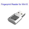 Silver USB Fingerprint Reader USB Fingerprint Reader Module for Windows 10/11 Laptops. 