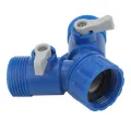 【ZOSR】Y-Shaped Connector Corrosion-resistant High-strength Acid-proof Y-Shaped Hose Connector Two-way Valve Distribution Interface for Garden Courtyard. 