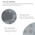 Round Silicone Non-slip Bathroom Mat, Safety Shower Mat, Massage Mat, Floor Drain Suction Cup, Bathroom Mat Soft And Absorbent. 