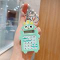 PINGIA Button Battery Exquisite Cartoon Calculating Tool Bag Pendant Student Stationery Pocket Calculator Small Computer For Women Men Cartoon Key Chains Calculator Keyring Electronic Calculator Carrot Calculator Keychain. 