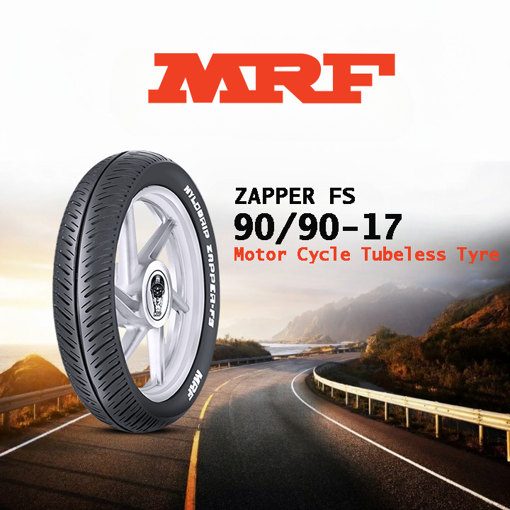 MRF 90/90-17 TUBE LESS ZAPPER FS 4PR/49P