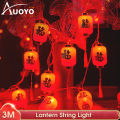 Auoyo 1.5M/3M Spring Festival Lantern String Celebration Red Lantern Festival Atmosphere Decoration Curtain Light String Chinese Red Lanterns Decorations New Year Lantern Hanging Lanterns. 