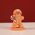 Creative Cartoon Christmas Gingerbread Man Ornament Resin Boy/Girl Ginger Man Figurines Decorative Handmade Christmas Decoration New Year. 