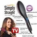 Simply Straight Heated Ceramic Hair Straightener Brush. 