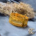 Hight Quality gold plated lock Lover Stylish bangle with stones Eye-catching Design For Women & girls Jewelry. 