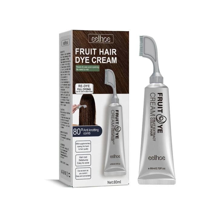 Black%20Fruit%20Dyeing%20Cream%20With%20Comb%20Natural%20Cover%20White%20Gray%20Hair%20Gentle%20Non-irritating%20Styling%20Long%20Lasting%20Hair%20Coloring%20Cream%20-%20Image%202