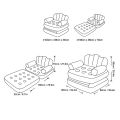 Inflatable Sofa Couch Dual Purpose Inflatable Sofa Bed Reliable Multifunction for Camping. 