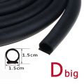 【Z P Z D shape type Meters Car Door Seal Strip EPDM Rubber Insulation Anti-Dust Soundproof Car Seal strong 3M adhensive. 