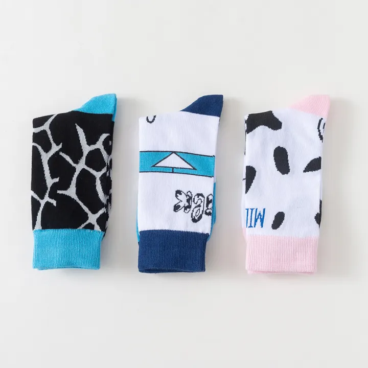 1 Pair Women Socks Cotton Cow Lover Animal Socks 36-43EUR