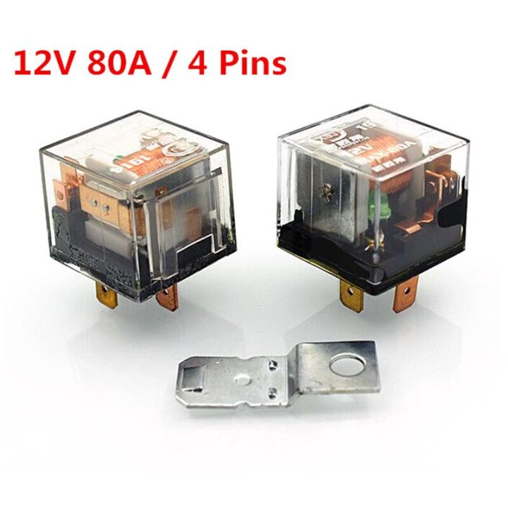 On/Off Automotive Relay DC 12V 80A 4 Pin 4P SPST | Daraz.lk