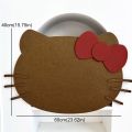New 60x40cm Kitty Felt Board DIY Display Pictures Felt Photo Board Notices Postcard Felt Message Boards Background Walls. 