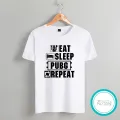 Pubg white Tshirt / unisex / tees / designer tees / crew neck / silver /white / red / blue / black. 