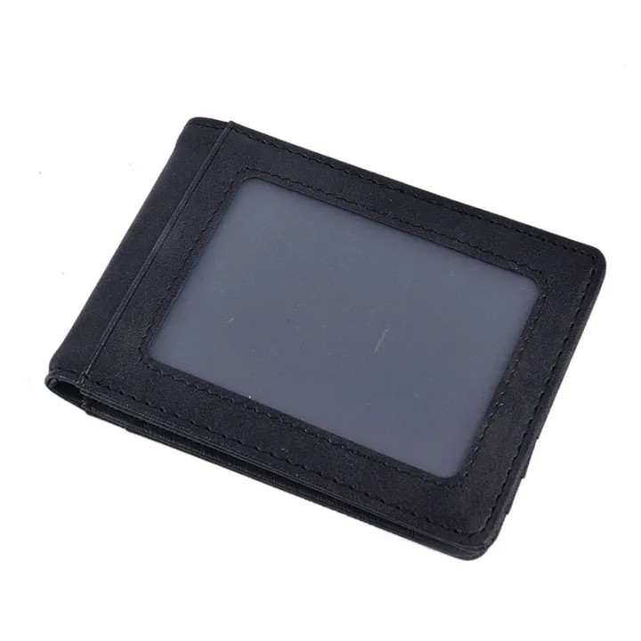 RFID%20Men's%20Leather%20Slim%20Bifold%20Money%20Clip%20Wallet%20Front%20Pocket%20Credit%20Card%20Holder%20JINBING%20-%20Image%205