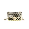 HSFUR Women Evening Clutch Bag Bridal Wedding Elegant Party Handmade clutch purse Womens Handbags Purses Hollow Out Metallic. 