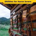 Horse Bridle Rack Metal Rack Holder For Tack Room Portable Horse Bridle Hooks Horse Tack Harness Storage For Garage Porch Utilit. 