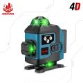ONEVAN 4D 16 Line Laser Level 2x4000mah Battery 360 Horizontal Vertical Cross Light Laser Level Self-Leveling Measure Laser Beam. 
