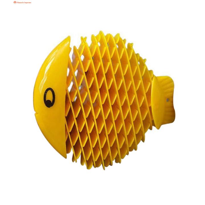 Adults Fish Fidget Toy Stretch Squeeze Fish Fidget Toy Anxiety Stress Relief Sensory Toy for Kids Adults Portable 3d Printed Elastic Mesh Fish Birthday Gift