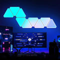 Decorate office bedroom background light RGB light triangle LED quantum wall light smart pick up rhythm bedside light. 
