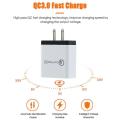 Portable 4 Ports Smart USB Charger Universal 3A Fast Charging Travel Phone Charger US EU Plug Adapter 6 Colors Dropshipping NEW'. 