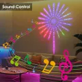 Auoyo 110/195 LED Strip Lights Dream Color Lamp Christmas Lights 5050 RGB Strip Lights Smart Flexible LED Firework Lights Music Sound Sync Lights with APP Remote Control DC 5V. 