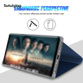 Sutuiying Smart Mirror Flip Phone Case For Samsung Galaxy A2 Core View PU Leather Stand Protective Cover. 