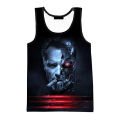Movies Terminator 3D Printed tank tops new fashion summer Men sleeveless shirts spring Harajuku personality men's clothing tops. 