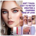 33/34 Colors Makeup Palette, Shimmer Eyeshadow, Lip Glaze, Highlighter, Blush, Beginner'S All-in-One Cosmetic Kit, Waterproof, Multi-Tone Berry, Brown, Green, Orange, Purple, Festive Gift Set for Music Festivals, Valentine's, Christmas. 