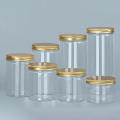 Empty Storage Cans Packaging Jars For Storage Aluminum Covered Plastic Jars Transparent Storage Containers Sealed Pet Food Packaging. 