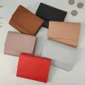Female Minimalist Short Purses New Cute Wallets For Women Small Hasp Girl Credit Card Holder Multi Functional PU Leather Coin Purse. 