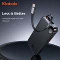 MC-3870 30W Built-in Retractable Cable Digital Display 10000mAh Power Bank. 