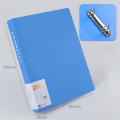 A4 Binder D-Type Punch Folder Office Storage File Ring Waterproof Test Paper Data Storage Folder 4 Hole Binder Learning Supplies. 