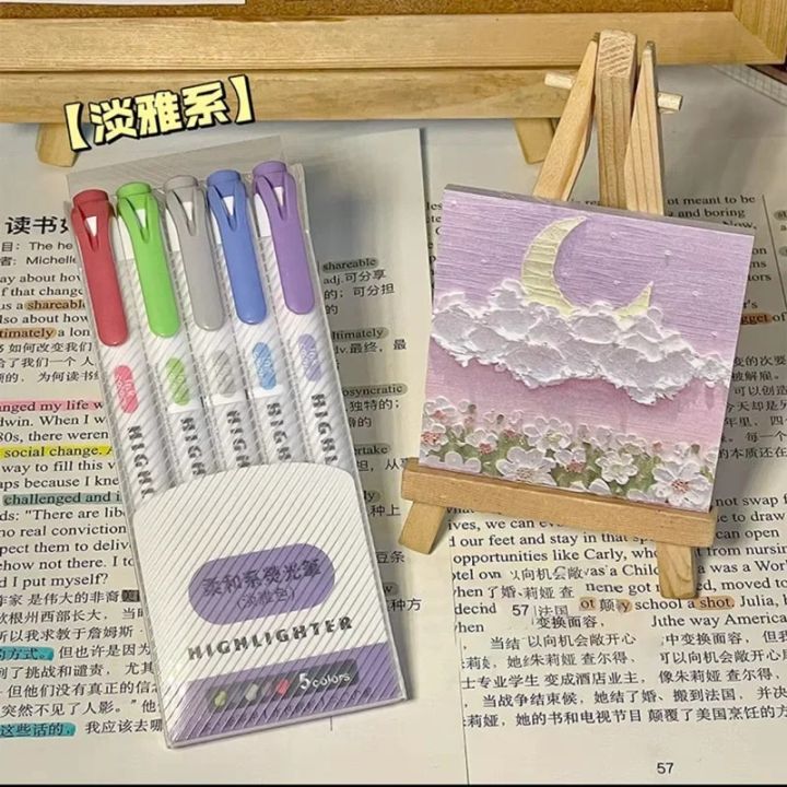 %E3%80%90HOT%E3%80%91%205/15/25%20Colors%20Double%20Headed%20Highlighter%20Pen%20Set%20Fluorescent%20Drawing%20Markers%20Highlighters%20Pens%20Art%20Cute%20Pastel%20Stationery%20-%20Image%206