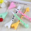 【HOT】 1Pc 0.5Mm Black Refill Signature Pens Creative Cartoon Cute Giraffe Standable Gel Pen School Office Supplies For Children's Gift. 