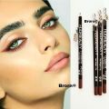 Eyeliner Lip liner Eyebrow Pencil With Sharpener Set Of 2 Black & Brown. 