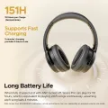 Soundpeats Space Pro Over Ear Headset 151H Playtime Headphones Wireless Earphones ANC Gaming Headphone BT5.4 Wireless Earphones. 