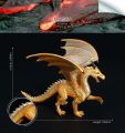Large Fire-Breathing Dragon Character Set Western Mythology Warcraft Hellhound Model Dinosaur Hand-Made Collection Model. 