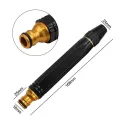 Spray Nozzle Car Wash Sprayer Water Jets High Pressure Hose Nozzle Adjustable Twist Sweeper Sprayer Brass Nozzle For Garden Hose Car Wash Water Jet. 