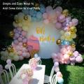 Pastel Balloons Decorations Kit - 115Pcs Pastel Blue, Purple, Green, Yellow, Pink Balloons And Gold Chrome Balloons  for Girls Boys Combo Birthday Decoration/ Unicorn Theme/ Candy/ Donut/1st First Years Baby/Bachelorette. 