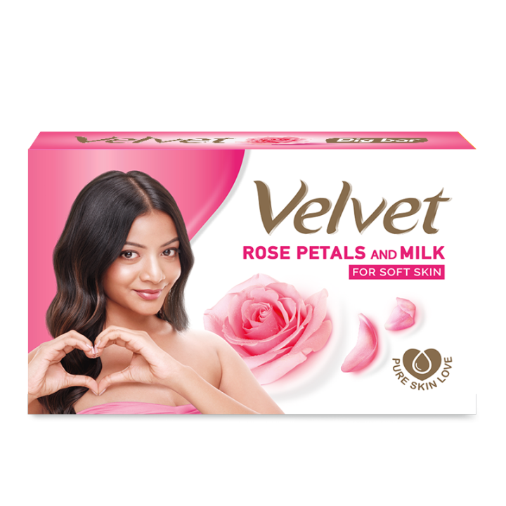 Velvet Soap- Rose and Milk 95g