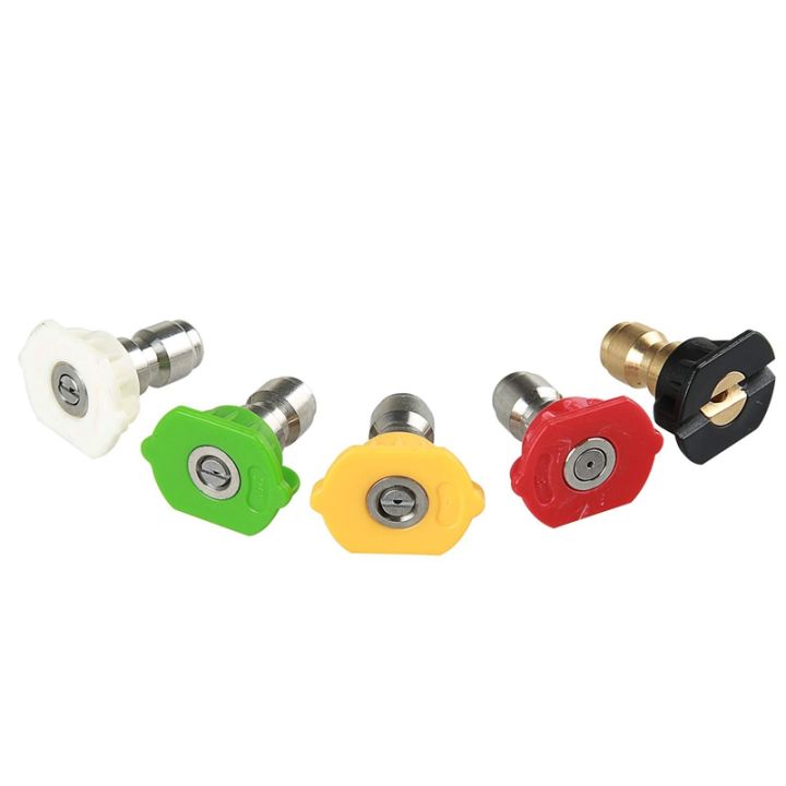 5Pcs%20Pressure%20Washer%20Spray%20Nozzles%201/4%20Quick%20Connection%20Spray%20Tip%20Set%20(4.0%20Gpm)%20Multiple%20Degrees%20-%20Image%204