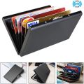 1pc Engraved Personalized Business Credit Card Case Custom LOGO Metal ID Card holder Box Stainless Steel Aluminum Clip Gift. 