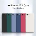 Original For IPhone SE 3 Silicone Full Cover Case Solid Color Phone Case Cover. 