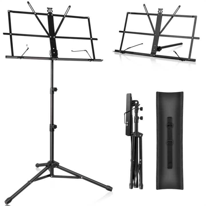 Metal%20Sheet%20Music%20Stand%20Portable,%20Adjustable%20Podium%20Stand%20with%20Tripod%20Base%20and%20Sheet%20Music%20Folder,%20Easy%20to%20Use%20Fine%20Workmanship%20-%20Black%20-%20Image%206